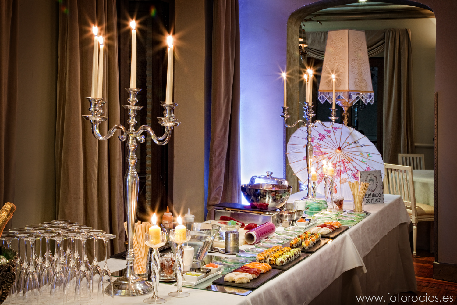 Buffet Asiatico reuniones de empresa en el cigarral de las mercedes toledo cerca de madrid catering empresas y bodas Buffet asiatico